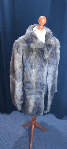 Bisam mantel jacke echtfell - bisam, ,
