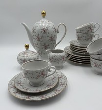 Seltmann Weiden Blümchen Porzellan Kaffeeservice Geschirr 6 Personen