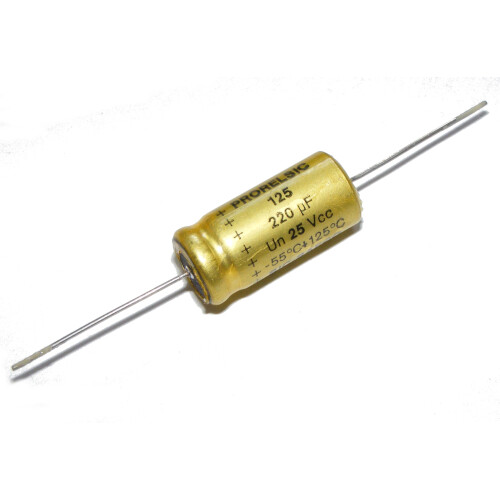 3pcs 220uf 25v axial - [3pcs],