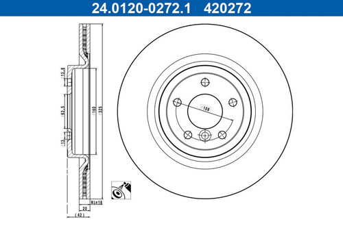Bremsscheibe hinterachse - 2x,