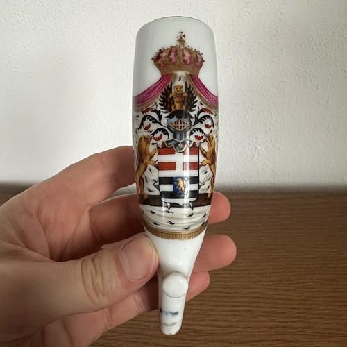 Antiker pfeifenkopf porzellan - pfeifenkopf,