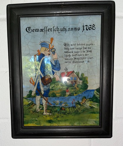 Altes hinterglasbild - altes,