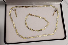 9 kt Trigold Halskette Armband