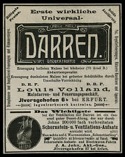 Reklame 1904 Patent-Malz-Darren + Schornstein-Ventilations-Aufsatz Erfurt