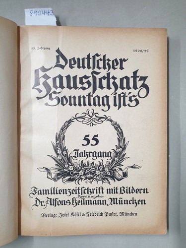Deutscher hausschatz sonntag - deutscher,