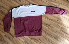 Original Puma Pullover Herrengröße L in Rot/Weiß