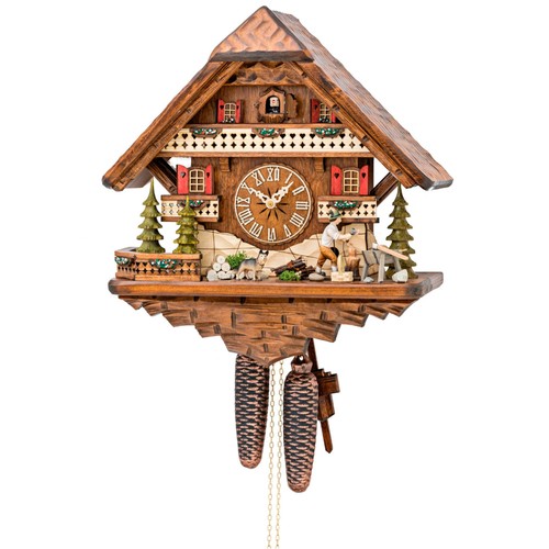 Kuckucksuhr holzhacker mit - kuckucksuhr, "holzhacker