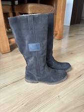 Graue LammfellStiefel, Tamaris