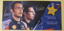 Neue rallye autogrammkarte - rallye,