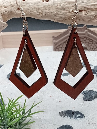 Holz ohrring earing - holz, wood