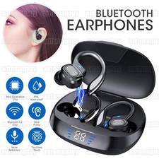 Bluetooth 5.3 Kopfhörer In Ear Ohrbügel Kabellos TWS Sportkopfhörer mit Mikrofon