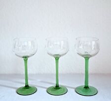 3 antike Weißweingläser