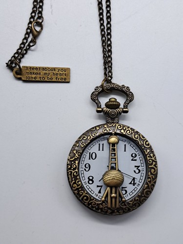 Taschenuhr quartz mit relief - taschenuhr,