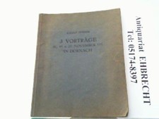 Drei Vorträge 18., 19., 25