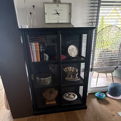 Ikea vitrine schwarz 90x40x120 - ikea,