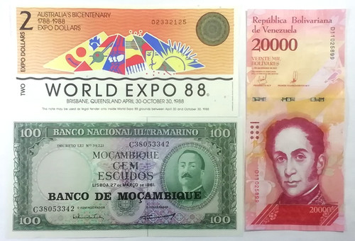 Banknoten set länder 12 - banknoten-set,,
