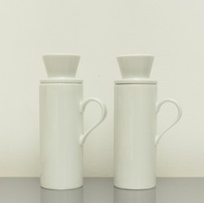 Essig Öl Karaffen Flaschen ARZBERG Cult Sieger Design Postmodern Porzellan weiß