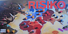 Brettspiel - RISIKO ERSTAUSGABE Schwarz - PARKER 1975, komplett , 2 Karten-Sätze
