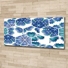 Glas-Bild Wandbilder Druck auf Glas 125x50 Deko Sonstige Mandala Elemente