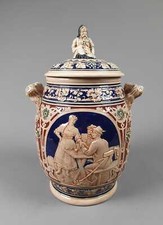 Keramik Bowle / Topf, 19 Jh