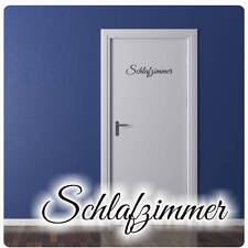 Schlafzimmer Tür Aufkleber Türaufkleber Wandtattoo Schriftzug Schlafen T415  