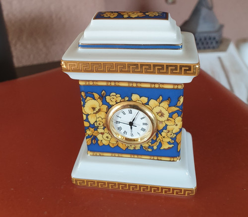 Versace rosenthal tischuhr - tischuhr, 9