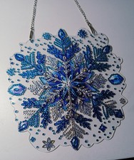 Deko Weihnachten Winter FENSTERBILD Schneeflocke Kristall CHRISTMAS Advent