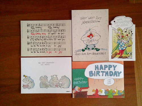 Geburtstag postkarten 2 - -,