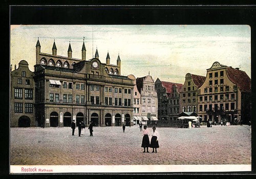 Ansichtskarte rostock - ansichtskarte,