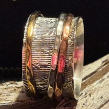 925 silber bandring - , mm
