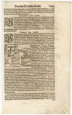 Antiker Druck - Weinfässer -