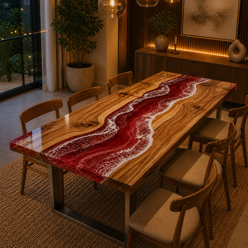 Rechteckiger roter epoxidharz - roter,