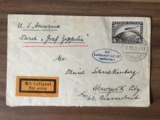 LZ 127 Graf Zeppelin - Amerikafahrt 1928 ; Brief, Bedarfspost mit Mi 424 als EF