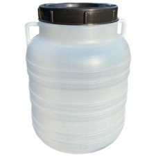 Weithalsfass 10 Liter Sauerkrautfass Regen Fass Gepäcktonne Camping weiß