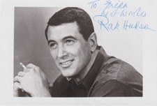 ROCK HUDSON Original Autogramm signiertes Foto Top Portrait mit Widmung