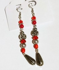 Ohrhänger Ohrringe rot