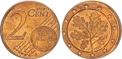 Fehlprägung cent 2007 f - fehlprägung,