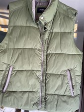 Jan Paulsen Weste ,Tolles Teil, Grün , mit grauem Strickkragen Gr.L ❤️