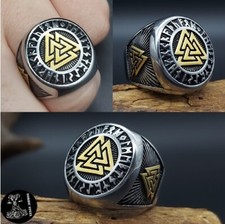 Ring edelstahl runen valknut - ring,