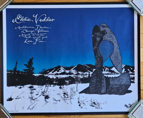 Eddie vedder gig poster - 18", x