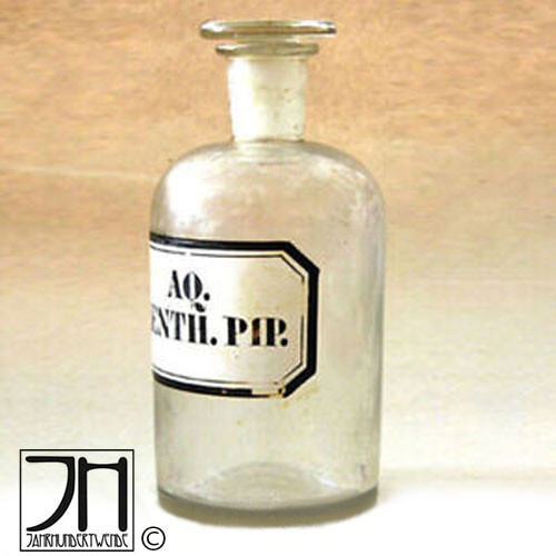 Antike apotheker glas flasche - glas,