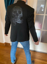 Gisao Herren Blazer Jacke Skull Xl