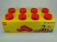 Lego Storage Brick Rot 8 Nobs Neu OVP 