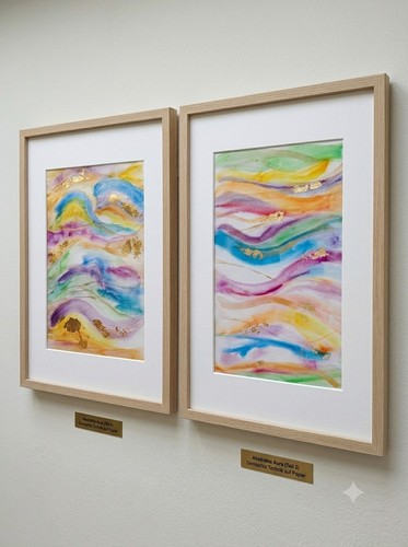Aquarell abstrakt mit - aquarell,