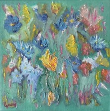 Ölbild Gemälde Blumen