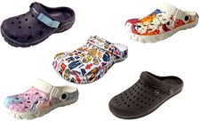 Damen Herren Clogs Badeschuhe Saunaschuhe Gartenschuhe Pantoletten leicht 38-48