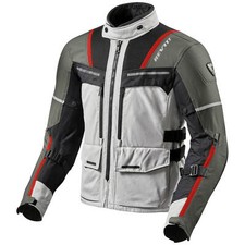 REVIT OFFTRACK Herren Textiljacke Touring - silber rot