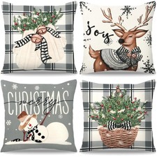 Weihnachten Kissenbezug 4er