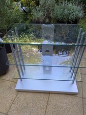 Fernsehtisch Glas auf Rollen