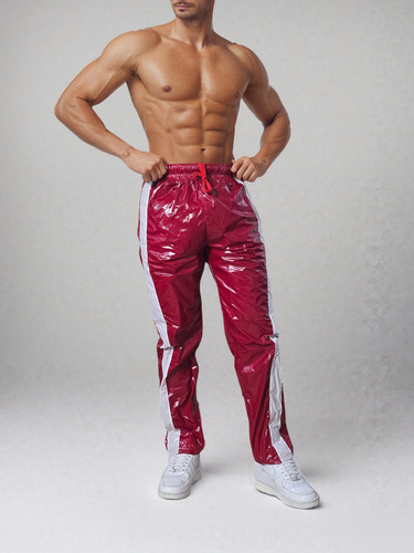 High gloss athletic joggers - athletic,
